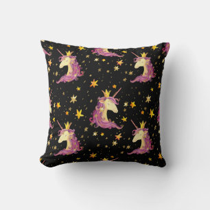 Unicorn Princess: Watercolor Fairy Tale Cushion