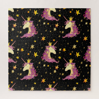 Unicorn Princess: Watercolor Fairy Tale Jigsaw Puzzle