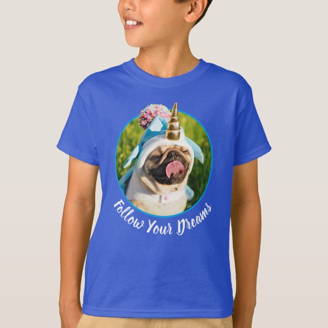 Unicorn Pug T-Shirt (Front)