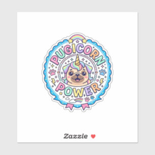 Unicorn Pugicorn Power Funny Cute Gift Design_1