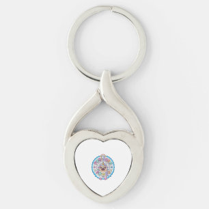 Unicorn Pugicorn Power Funny Cute Gift Design_1 Key Ring