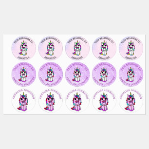 Unicorn Purple Butterfly School
