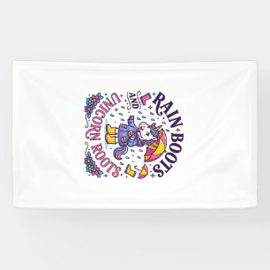 Unicorn Rain Boots and Unicorn Roots Commercial Sh Banner