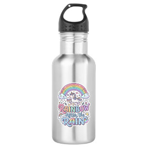 Unicorn Rainbow After the Rain Premium Vector Typo 532 Ml Water Bottle
