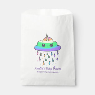 Unicorn Rainbow Cloud Custom Baby Shower Favour Bag