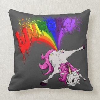 unicorn rainbow fart cushion