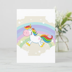 Unicorn Rainbow Invitation