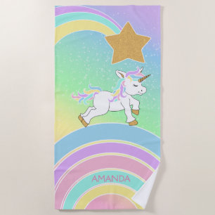 Unicorn 🦄 Rainbow Magic Beach Towel