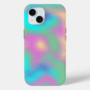 Unicorn Rainbow Metallic Foil Effect iPhone 15 Case