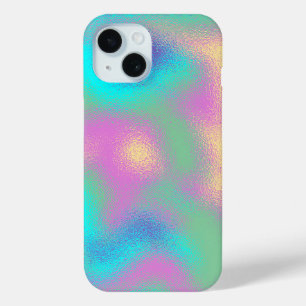 Unicorn Rainbow Metallic Foil Effect iPhone 15 Case