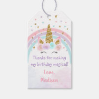 Unicorn Rainbow Pink Gold Birthday Magical