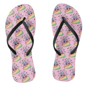 Unicorn Rainbow Poop Emoji Thongs