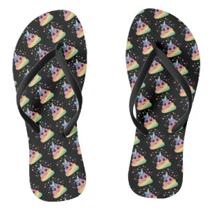 Unicorn Rainbow Poop Emoji Thongs