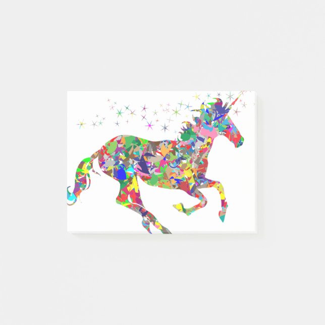 Unicorn Rainbow Post-it Notes (Front)