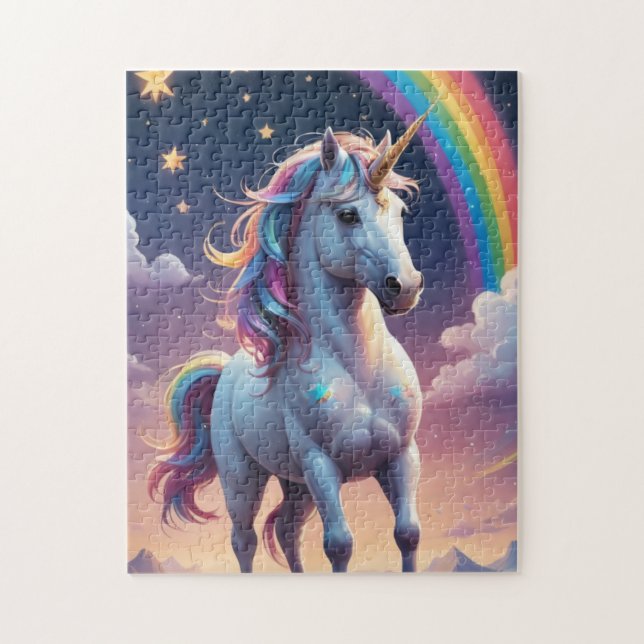 Unicorn & Rainbow Puzzle (Vertical)