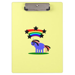 Unicorn Rainbow Star Clipboard