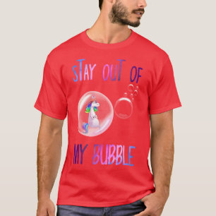 Unicorn Rainbow Stay Out Of My Bubbleshirt boy T-Shirt