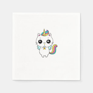 Unicorn, rainbow unicorn, cute napkin