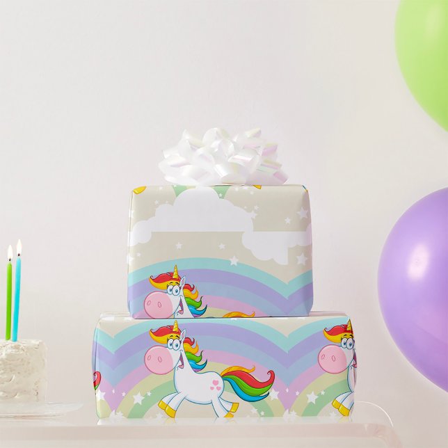 Unicorn Rainbow Wrapping Paper (Creator Uploaded)