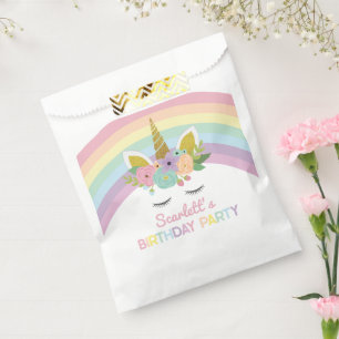 Unicorn Rainbows Birthday Party Favour Bag