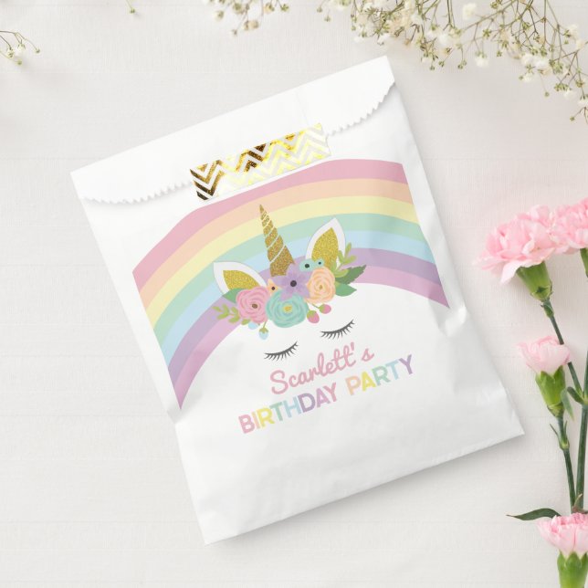 Unicorn Rainbows Birthday Party Favour Bag (Sealed)