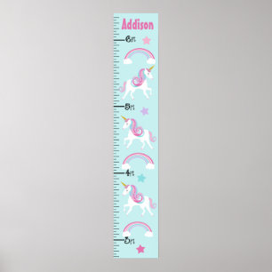 Unicorn & Rainbows Growth Chart Keep at 8x44!