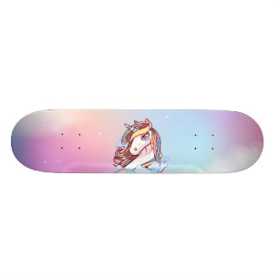 Unicorn & Rainbows Skateboard Deck