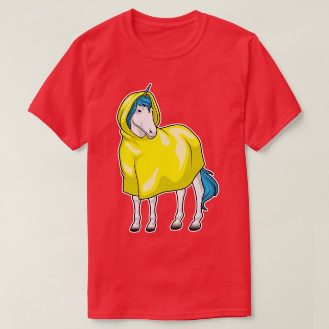 Unicorn Raincoat T-Shirt (Design Front)