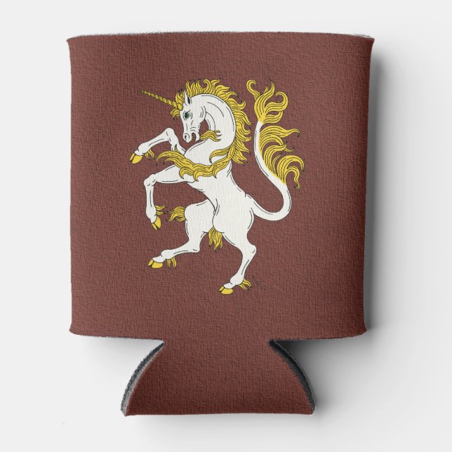 Unicorn Rampant Can Cooler (Front)