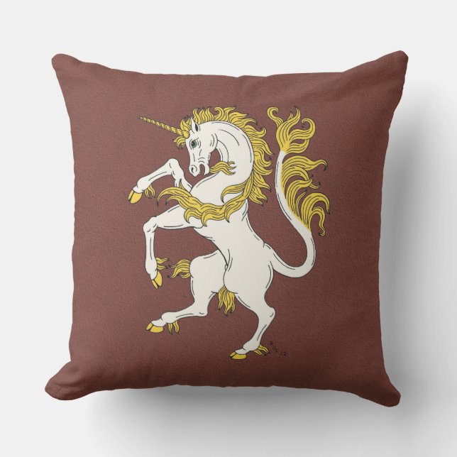 Unicorn Rampant Cushion (Front)