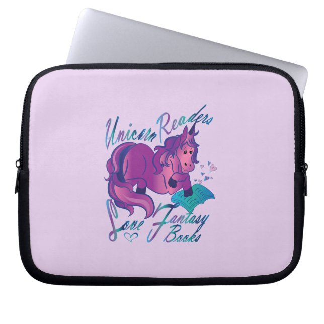 Unicorn Readers Love Fantasy Books Book Sleeve (Front)