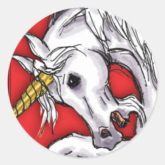 Unicorn Red sticker