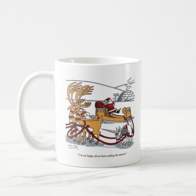 Unicorn Reindeer mug (Left)