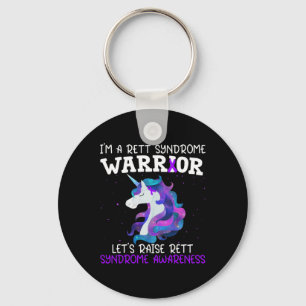 Unicorn Rett Syndrome Warrior Gift Rett Syndrome A Key Ring