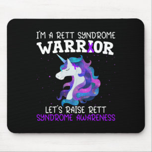 Unicorn Rett Syndrome Warrior Gift Rett Syndrome A Mouse Pad