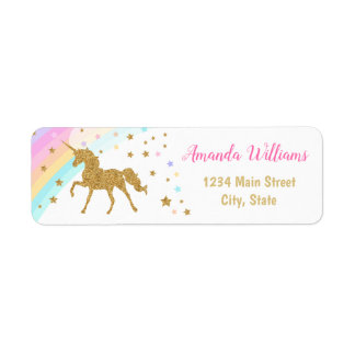 Unicorn Return Address Label