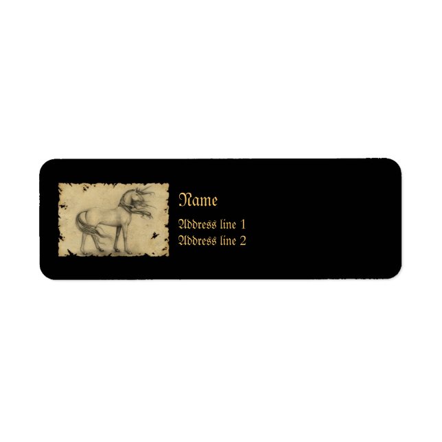 Unicorn Return Address Label (Front)