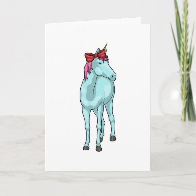 Unicorn Ribbon Card (Front)