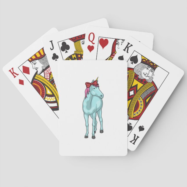 Unicorn Ribbon Playing Cards (Back)