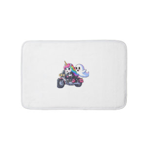 Unicorn Riding A Motorcycle Boys Girls Men Women K Bath Mat