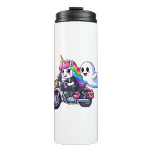 Unicorn Riding A Motorcycle Boys Girls Men Women K Thermal Tumbler
