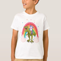 Unicorn Riding Dinosaur Boy