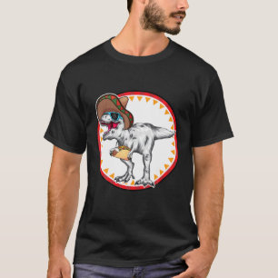 Unicorn Riding Dinosaur Happy Eastrawr Eggs Bunny T-Shirt