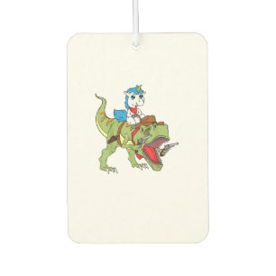 Unicorn Riding Dinosaur Kids Boys Girls Cowboy T-R Car Air Freshener
