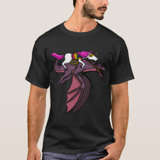Unicorn Riding Dragon T-Shirt