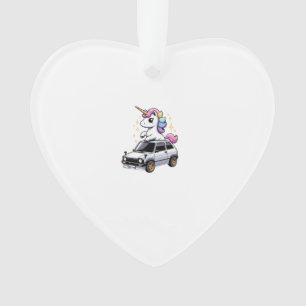 Unicorn Riding Kei Car Boys Girls Women Kids Teen Ornament