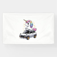 Unicorn Riding Motorcycle Girls Women Kids Yorkshi