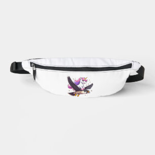 Unicorn Riding Peregrine Falcon Boy Girls Men Wome Bum Bags