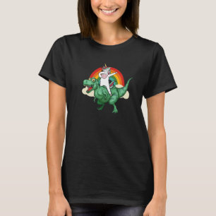 Unicorn Riding Rex Dinosaur Boys Girls Men Women R T-Shirt