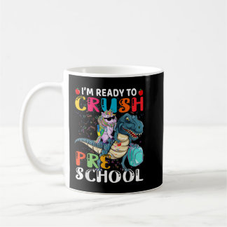 Unicorn Riding T rex Dinosaur Funny Back To School Coffee Mug